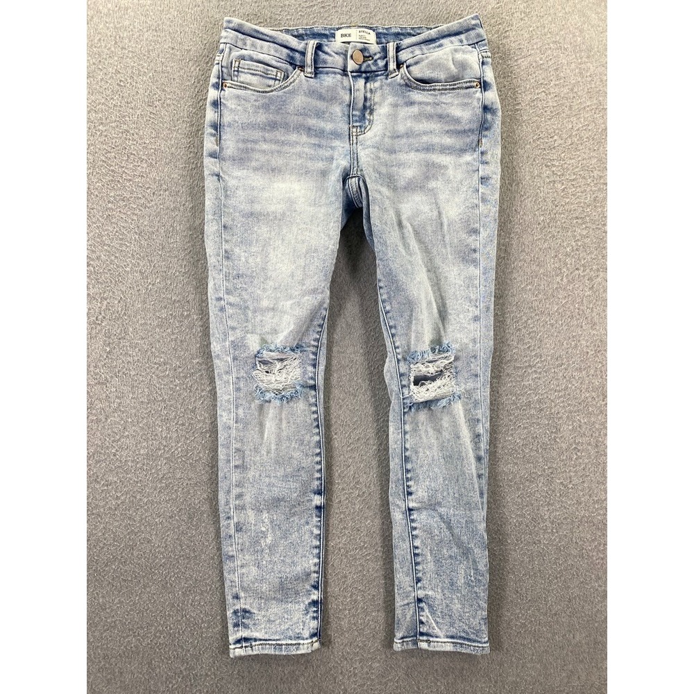 BKE Stella Slim Fit Low Rise Skinny Womens 26x27 Acid Wash Ankle Jeans